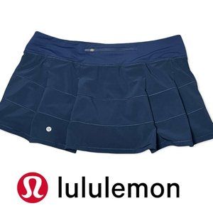 Lululemon Tennis Skirt with Inner Shorts Women's 34W Navy Blue